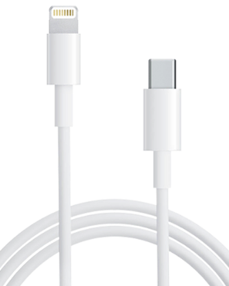 Mynd af Apple USB-C í Lightning hleðslusnúra