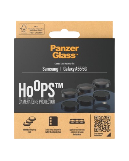 Mynd af PanzerGlass Samsung Galaxy A55 Hoops Myndavélagler