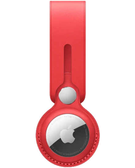 Picture of Apple AirTag Leather Loop Red