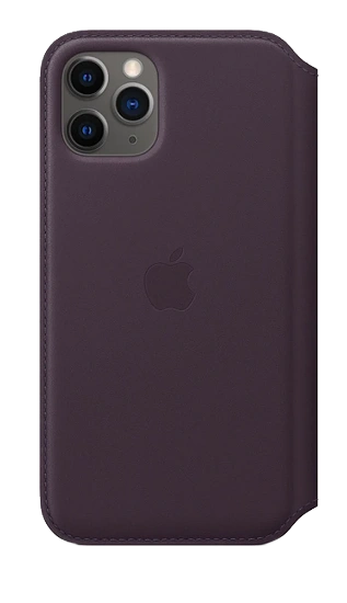 Picture of iPhone 11 Pro - Leather Folio Aubergine