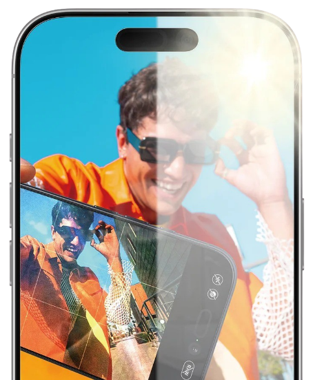 Mynd af Anti-Reflective varnargler fyrir iPhone