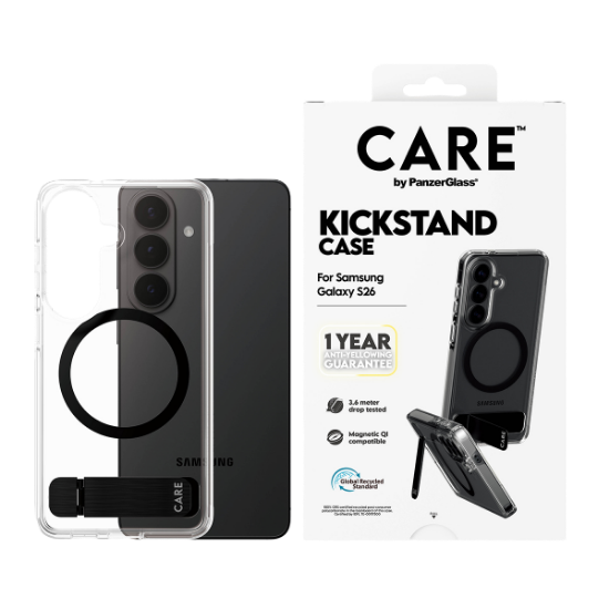 Picture of CARE glært hulstur með standi fyrir Samsung